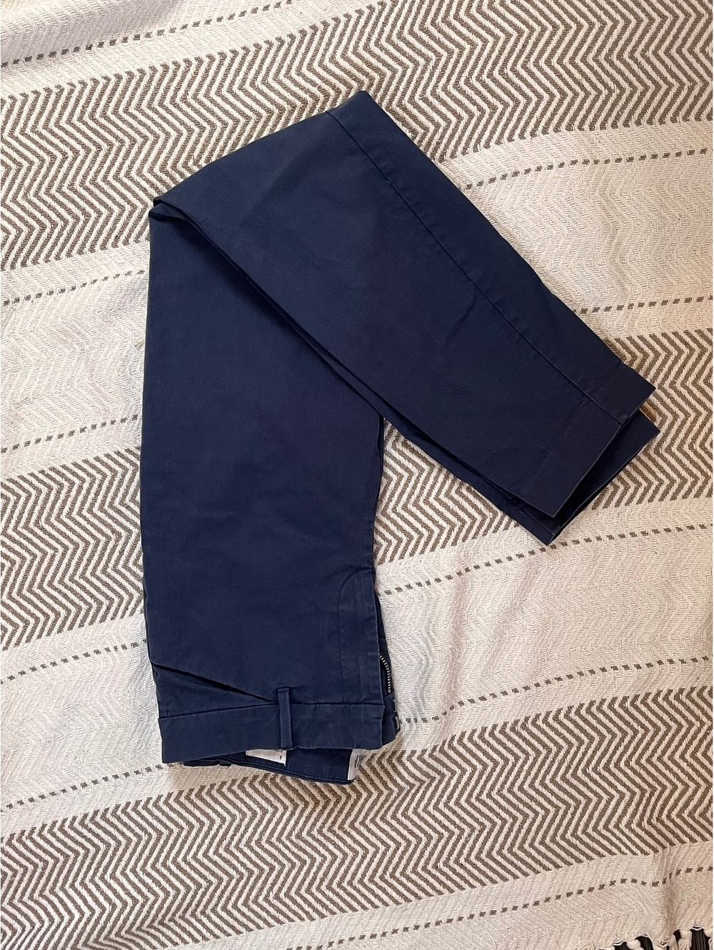 GAP Signature Skinny Ankle Khaki Pants Size 2 Navy Blue
